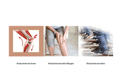 Desktop Screenshot of knie-schmerzen.info